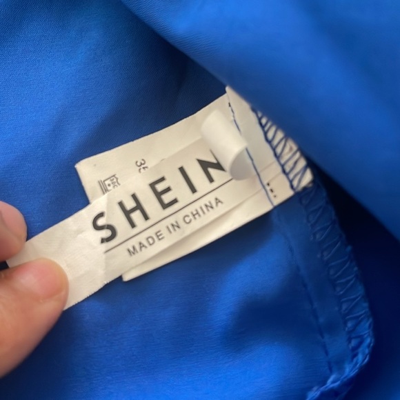 SHEIN blue lightweight varsity jacket windbreaker size 3XL - Picture 11 of 13